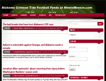 Tablet Screenshot of alabamafootball.mentalbreeze.com